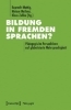 Buchcover und Innenansicht für das Buch: Bildung in fremden Sprachen?