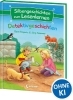 Buchcover und Innenansicht für das Buch: Silbengeschichten zum Lesenlernen - Detektivgeschichten