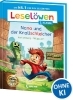 Buchcover und Innenansicht für das Buch: Leselöwen 2. Klasse - Nano und der Knallschleicher