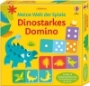 Buchcover und Innenansicht für das Buch: Meine Welt der Spiele: Dinostarkes Domino