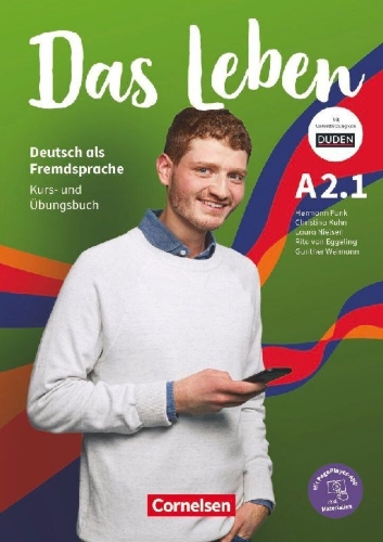 Buchcover und Innenansicht für das Buch: Das Leben A2: Teilband 1 - Kurs- und Übungsbuch