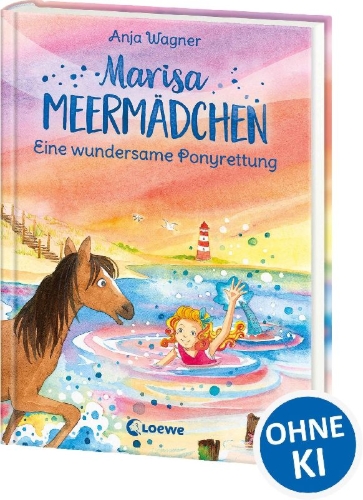 Buchcover und Innenansicht für das Buch: Marisa Meermädchen (Band 4) - Eine wundersame Ponyrettung
