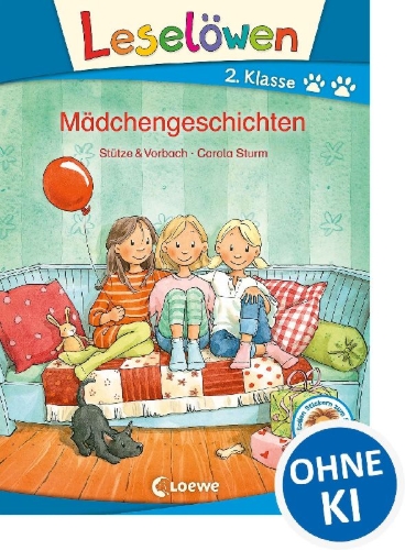 Buchcover und Innenansicht für das Buch: Leselöwen 2. Klasse - Mädchengeschichten