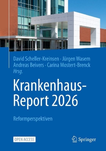 Buchcover und Innenansicht für das Buch: Krankenhaus-Report 2026