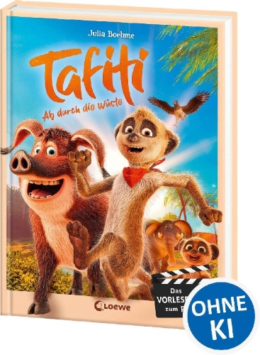 Buchcover und Innenansicht für das Buch: Tafiti - Ab durch die Wüste