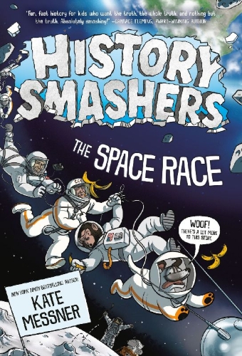 Buchcover und Innenansicht für das Buch: History Smashers: The Space Race