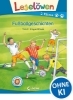 Buchcover und Innenansicht für das Buch: Leselöwen 2. Klasse - Fußballgeschichten