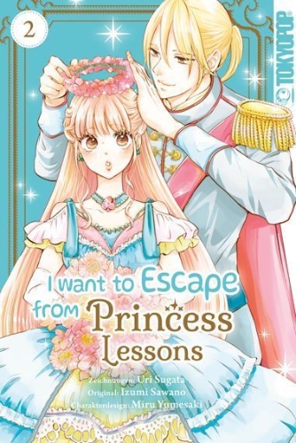 Buchcover und Innenansicht für das Buch: I Want to Escape from Princess Lessons 02