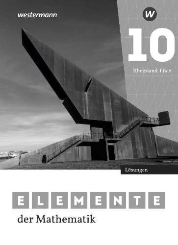 Buchcover und Innenansicht für das Buch: Elemente der Mathematik SI 10. Lösungen. Für Rheinland-Pfalz