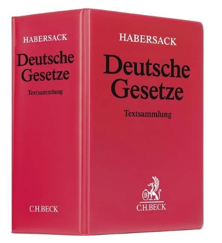 Buchcover und Innenansicht für das Buch: Deutsche Gesetze (mit Fortsetzungsnotierung). Inkl. 204. Ergänzungslieferung (Mindestlaufzeit 12 Monate)
