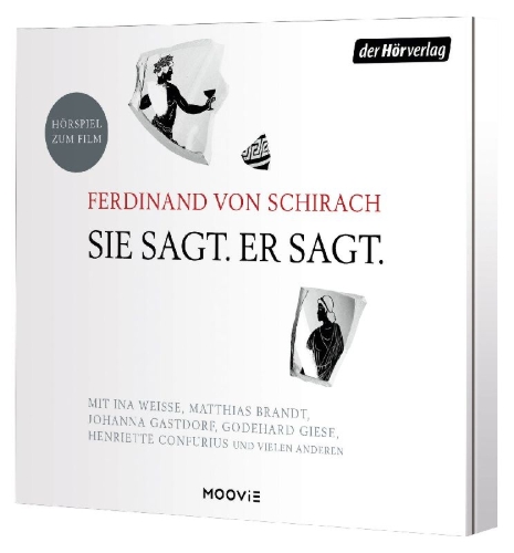 Buchcover und Innenansicht für das Buch: Sie sagt. Er sagt.