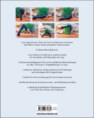 Buchcover und Innenansicht für das Buch: Yoga - Das große Praxisbuch für Einsteiger & Fortgeschrittene