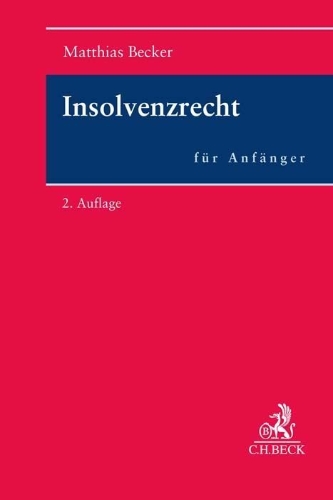 Buchcover und Innenansicht für das Buch: Insolvenzrecht für Anfänger