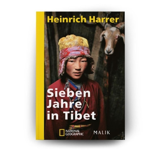 Buchcover und Innenansicht für das Buch: Sieben Jahre in Tibet