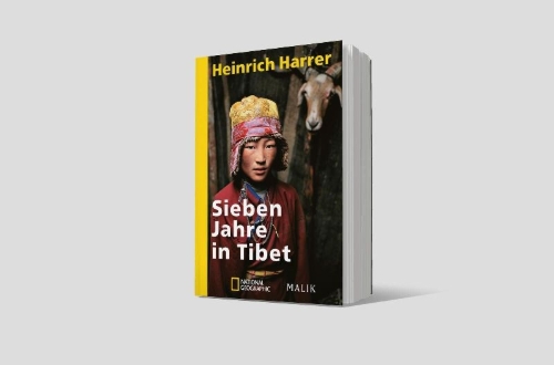 Buchcover und Innenansicht für das Buch: Sieben Jahre in Tibet