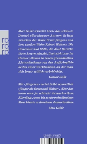 Buchcover und Innenansicht für das Buch: Vom Zauber des seitlich dran Vorbeigehens