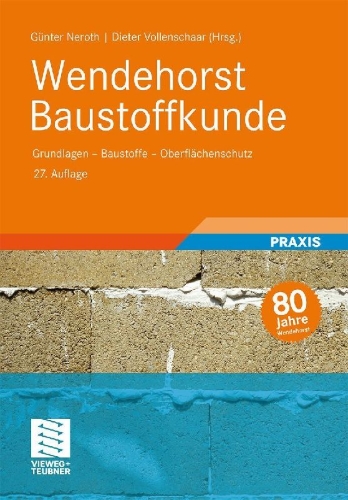 Buchcover und Innenansicht für das Buch: Wendehorst Baustoffkunde