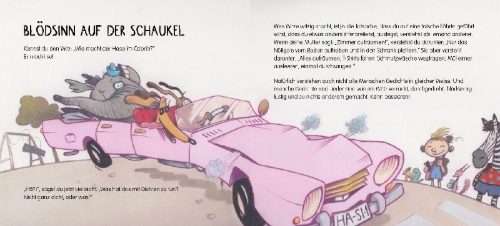 Buchcover und Innenansicht für das Buch: Der singende Gorilla