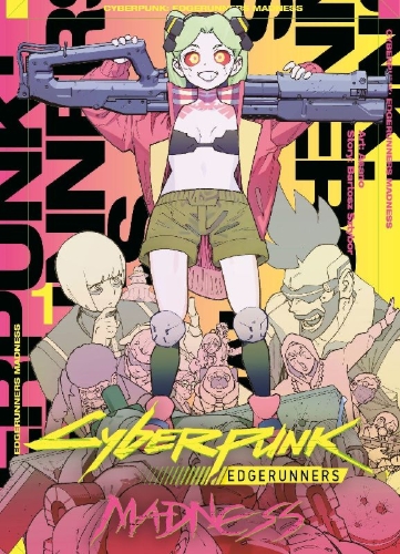 Buchcover und Innenansicht für das Buch: Cyberpunk 2077: Edgerunners (Manga) 01