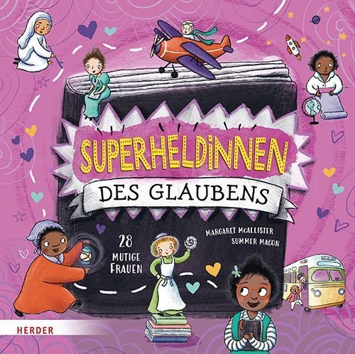 Buchcover und Innenansicht für das Buch: Superheldinnen des Glaubens