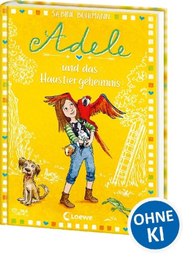 Buchcover und Innenansicht für das Buch: Adele und das Haustiergeheimnis (Band 5)