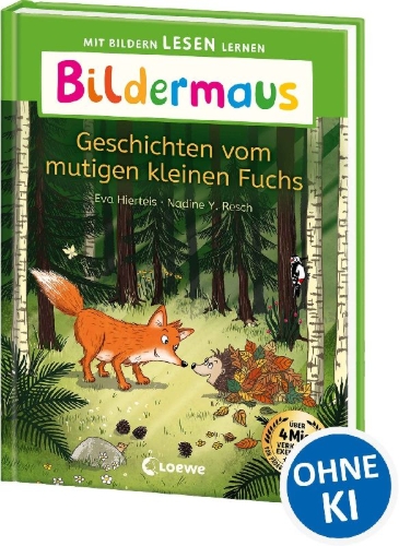 Buchcover und Innenansicht für das Buch: Bildermaus - Geschichten vom mutigen kleinen Fuchs