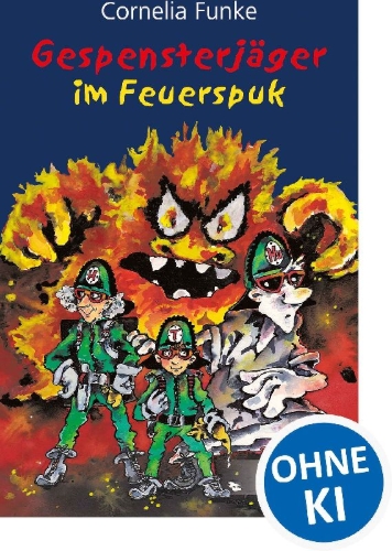 Buchcover und Innenansicht für das Buch: Gespensterjäger im Feuerspuk (Band 2)