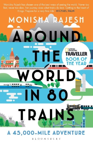 Buchcover und Innenansicht für das Buch: Around the World in 80 Trains