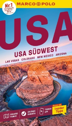 Buchcover und Innenansicht für das Buch: MARCO POLO Reiseführer USA Südwest, Las Vegas, Colorado, New Mexico, Arizona, Utah