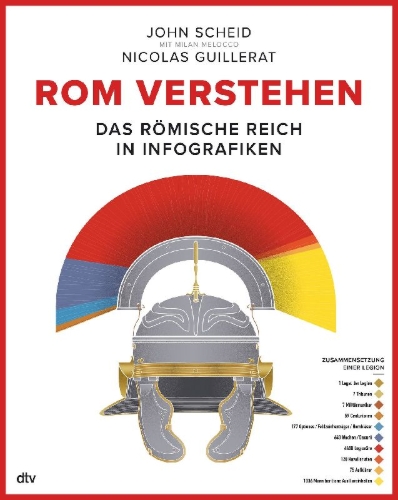 Buchcover und Innenansicht für das Buch: Infographie de la Rome antique