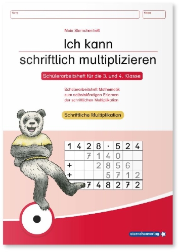 Buchcover und Innenansicht für das Buch: Ich kann schriftlich multiplizieren