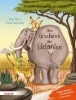 Buchcover und Innenansicht für das Buch: Das Geschenk des Elefanten. Eine Geschichte über Trauer und den Trost der Erinnerung