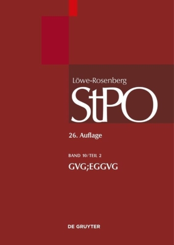 Buchcover und Innenansicht für das Buch: GVG; EGGVG