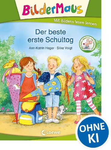 Buchcover und Innenansicht für das Buch: Bildermaus - Der beste erste Schultag