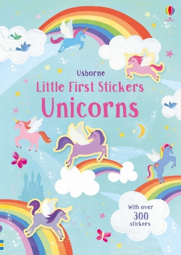 Buchcover und Innenansicht für das Buch: Little First Stickers Unicorns