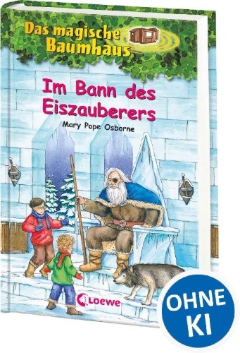 Buchcover und Innenansicht für das Buch: Das magische Baumhaus (Band 30) - Im Bann des Eiszauberers