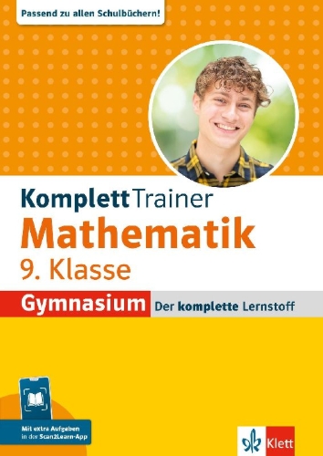 Buchcover und Innenansicht für das Buch: Klett KomplettTrainer Gymnasium Mathematik 9. Klasse