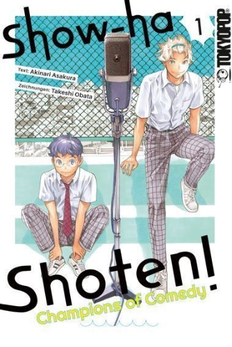 Buchcover und Innenansicht für das Buch: Show-ha Shoten! Champions of Comedy 01