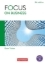 Buchcover und Innenansicht für das Buch: Focus on Business B1/B2 - 6th edition - Exam Trainer mit Lösungsbeileger und Audios