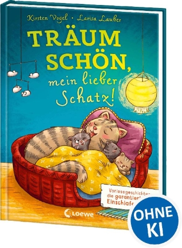Buchcover und Innenansicht für das Buch: Träum schön, mein lieber Schatz!