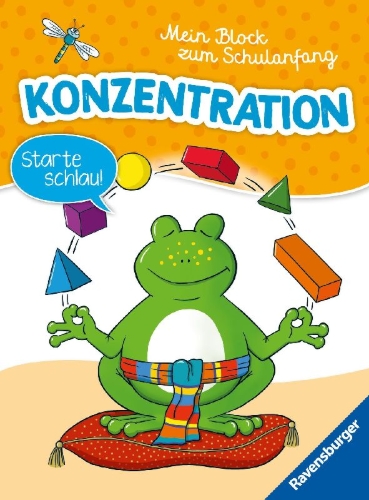 Buchcover und Innenansicht für das Buch: Mein Block zum Schulanfang: Konzentration
