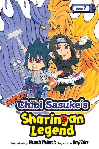 Buchcover und Innenansicht für das Buch: Naruto: Chibi Sasuke's Sharingan Legend, Vol. 2