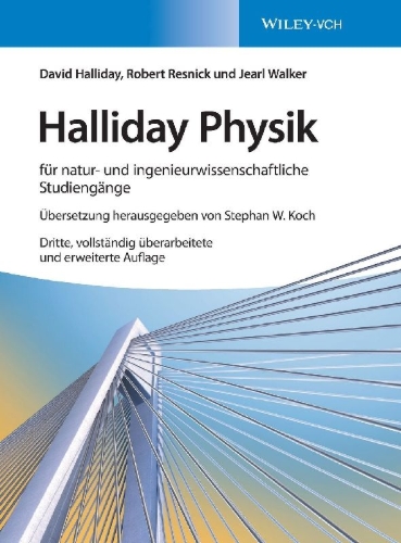 Buchcover und Innenansicht für das Buch: Halliday Physik für natur- und ingenieurwissenschaftliche Studiengänge