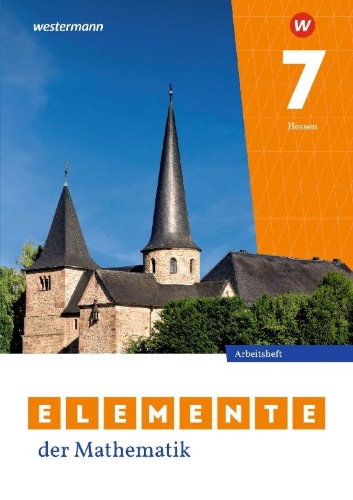 Buchcover und Innenansicht für das Buch: Elemente der Mathematik SI 7. Arbeitsheft mit Lösungen. Für Gymnasien in Hessen