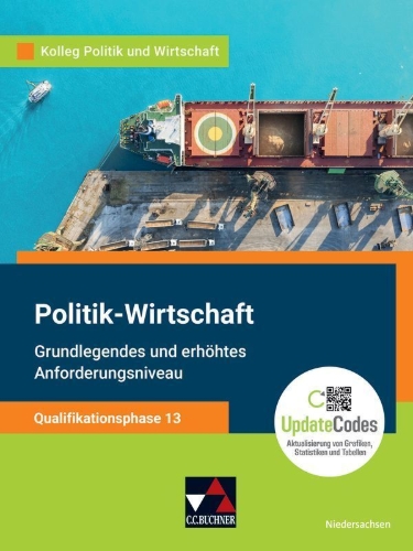 Buchcover und Innenansicht für das Buch: Kolleg Politik u. Wirt. NI Qualiphase 13