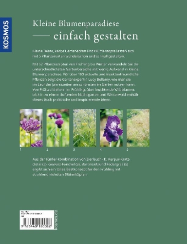 Buchcover und Innenansicht für das Buch: Einfach gestalten mit 5 Pflanzen