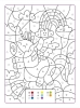 Buchcover und Innenansicht für das Buch: Mes Coloriages Magiques - Les Licornes
