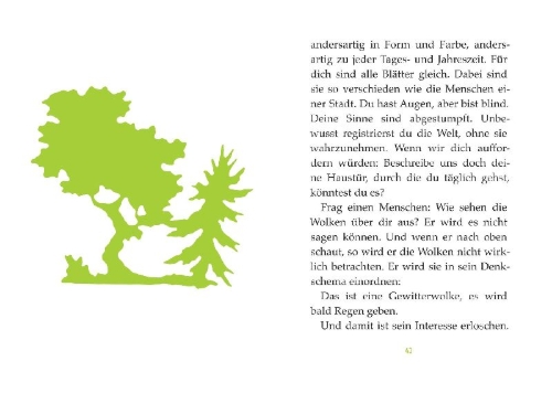 Buchcover und Innenansicht für das Buch: Der Abend der Raupen ist der Morgen der Schmetterlinge
