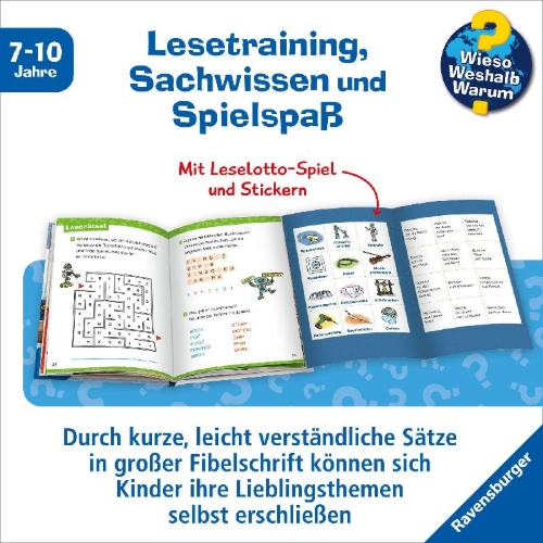 Buchcover und Innenansicht für das Buch: Wieso? Weshalb? Warum? Erstleser, Band 14 - Roboter