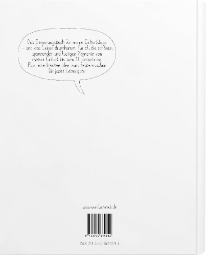 Buchcover und Innenansicht für das Buch: Hipp, hipp, hurra! MEIN GEBURTSTAGSBUCH